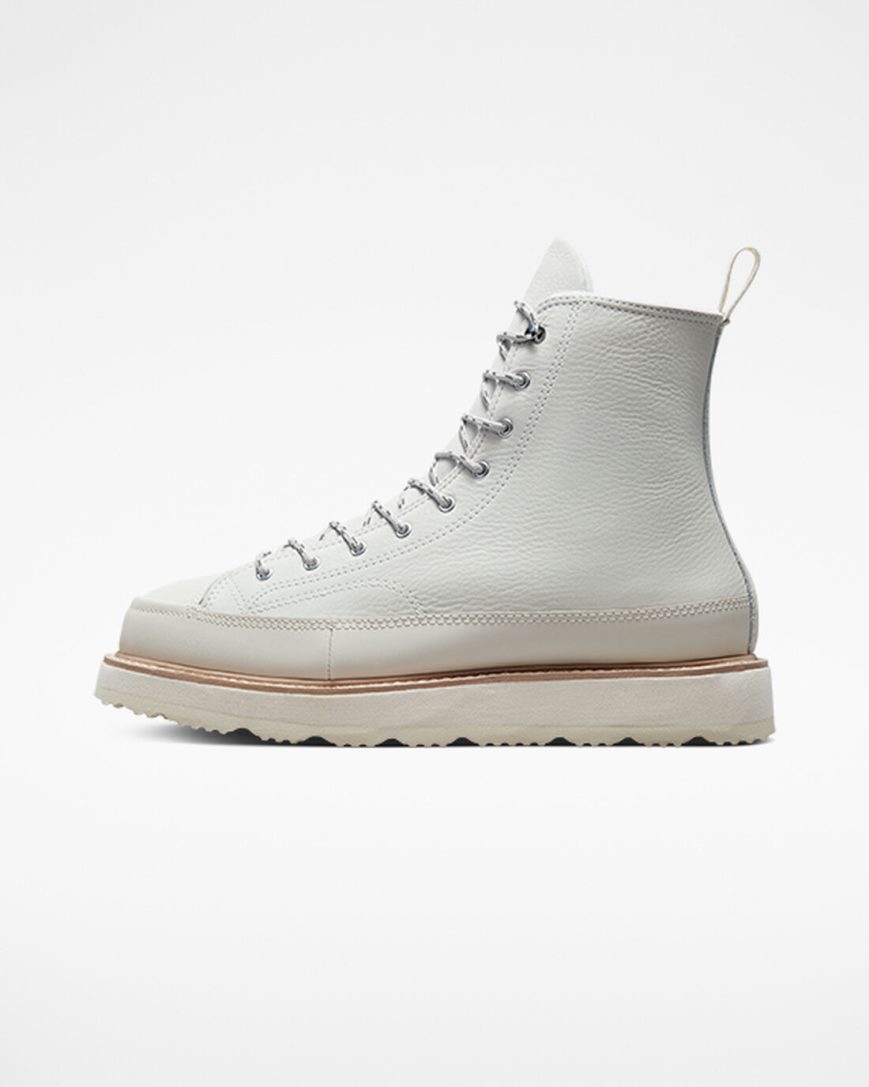 Botas Converse Chuck Taylor Crafted Cano Alto Feminino Bege Bege Branco Rosa | PT P035TP4